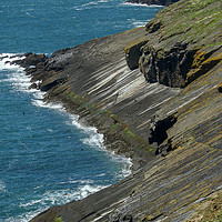 Buy canvas prints of Rock meets the sea on Skomer Island by Clive Wells