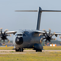 Buy canvas prints of Airbus A400M at RAF Lakenheath by Clive Wells