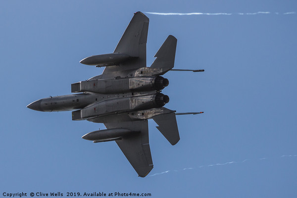 Mcdonald Douglas F-15E Strike Eagle Picture Board by Clive Wells