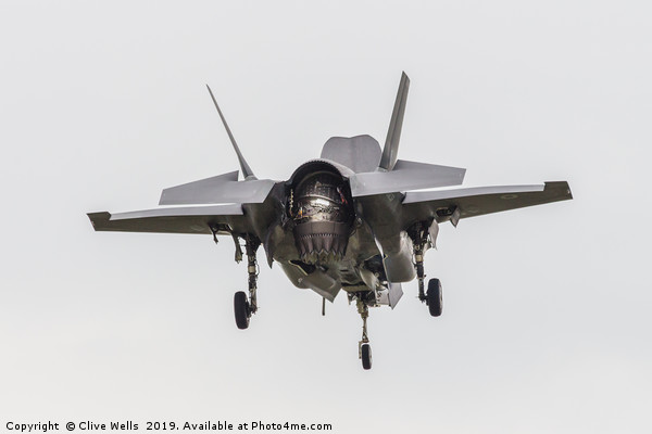 Lockheed Martin F-35B Lightning II at RAF Fairford Picture Board by Clive Wells