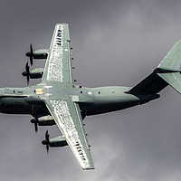 Buy canvas prints of Clean, sleek lines on A400M at RAF Fairford by Clive Wells