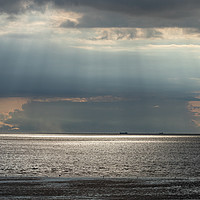 Buy canvas prints of Bright skys over the sea at Hunstanton, Norfolk by Clive Wells