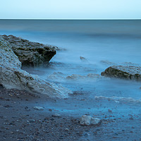 Buy canvas prints of Sea turned to mist at Hunstanton, Norfolk by Clive Wells