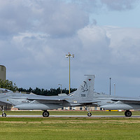 Buy canvas prints of F-15I`s seen at RAF Waddington by Clive Wells