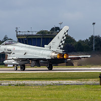 Buy canvas prints of Italian Eurofighter Typhoon at Waddington by Clive Wells