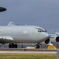 Buy canvas prints of Boeing E3 Sentry at RAF Waddington by Clive Wells