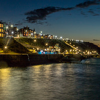 Buy canvas prints of Cromer at night taken from the pier in Norfolk by Clive Wells