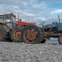 Buy canvas prints of Tractors at Cromer in North Norfolk by Clive Wells