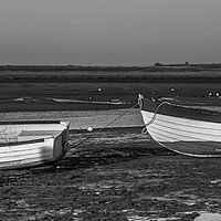 Buy canvas prints of Rowing boats at Brancaster Staith, Norfolk by Clive Wells