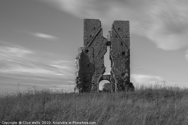 Old ruins of St. James Church in West Norfolk  Picture Board by Clive Wells