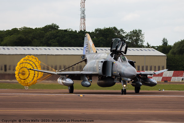 F-4E Phantom at RAF Fairford, Gloustershire Picture Board by Clive Wells