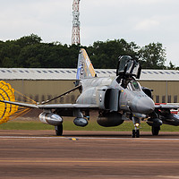 Buy canvas prints of F-4E Phantom at RAF Fairford, Gloustershire by Clive Wells