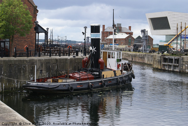 Old and the New on the waterfront at Liverpool Picture Board by Clive Wells