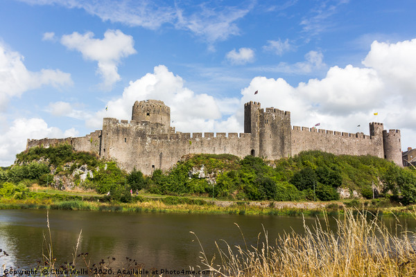 Pembroke Castle in West Wales Picture Board by Clive Wells