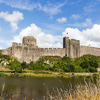 Buy canvas prints of Pembroke Castle in West Wales by Clive Wells