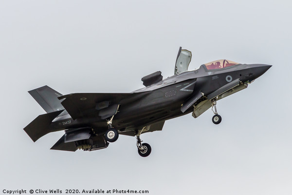 Lockheed Martin F-35A Lightning II at RAF Fairford Picture Board by Clive Wells
