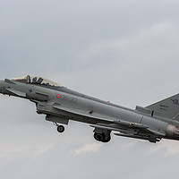 Buy canvas prints of Eurofighter Typhoon seen at RAF Fairford RIAT Glou by Clive Wells