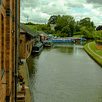 Buy canvas prints of View from the bridge in Blisworth, Northamptonshir by Clive Wells