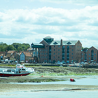 Buy canvas prints of Wells-Next-Sea seen at low tide by Clive Wells