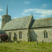 Buy canvas prints of St. Mary the Virgin Church in Titchwell by Clive Wells