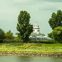 Buy canvas prints of View of West Nene Lighthouse at Sutton Bridge, Lin by Clive Wells