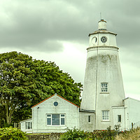 Buy canvas prints of A dirty Sir Peter Scott Lighthouse still stands pr by Clive Wells