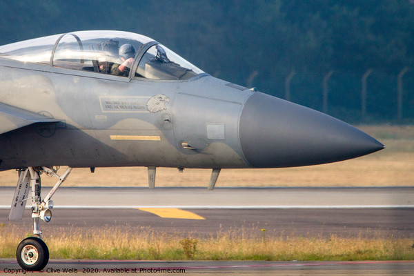 Front end of an F-15C Eagle Picture Board by Clive Wells