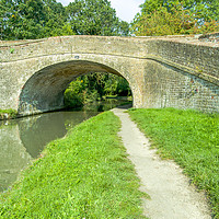 Buy canvas prints of Bridge 47 on the Grand Union Canal. by Clive Wells