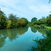 Buy canvas prints of View from the towpath by Clive Wells