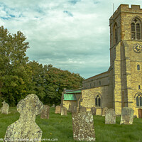 Buy canvas prints of Church of "St.Mary the Virgin" in Stoke Bruerne by Clive Wells