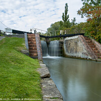 Buy canvas prints of Lock gates at Stoke Brurne by Clive Wells