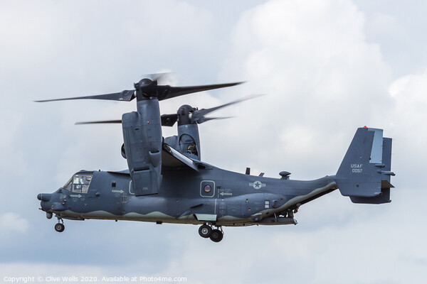 Bell Boeing CV-22B Osprey in the hover seen at the Picture Board by Clive Wells