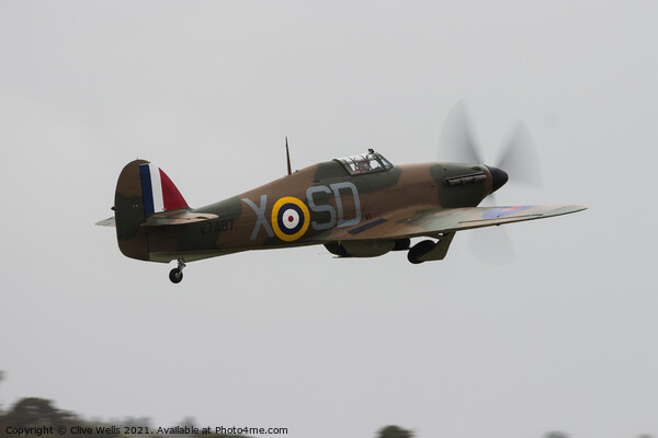 Hawker Hurricane Mk.1  Picture Board by Clive Wells