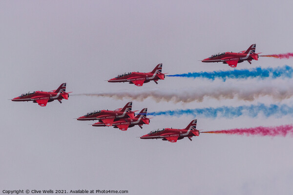 Red Arrows Picture Board by Clive Wells