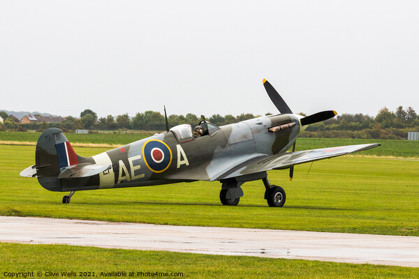Supermarine Spitfire LF Mk.Vb Picture Board by Clive Wells