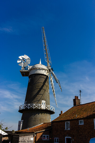 Bircham Windmill Picture Board by Clive Wells
