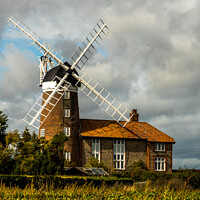 Buy canvas prints of Windmill at Weybourne, North Norfolk by Clive Wells