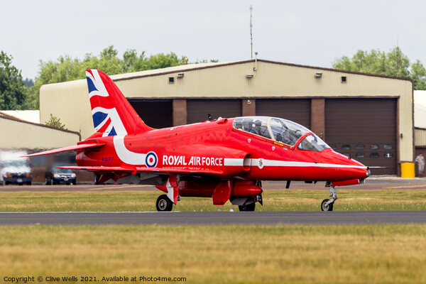 RAF Red  Arrow Picture Board by Clive Wells