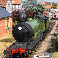 Buy canvas prints of Steam train waiting. by Clive Wells