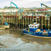Buy canvas prints of Low tide at Kings Lynn by Clive Wells