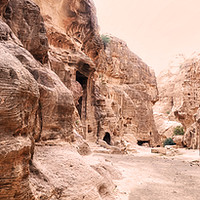 Buy canvas prints of Little Petra in Jordan by Sue Hoppe