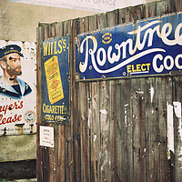 Buy canvas prints of Vintage Signs at Beamish  by Jamie Moffat