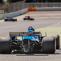 Buy canvas prints of Ligier JS11/15 Circuit de Catalunya by Lenscraft Images