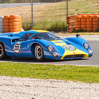 Buy canvas prints of Lola T70 at the Circuit de Catalunya 2017 by Lenscraft Images