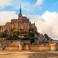 Buy canvas prints of Mont Saint Michel, Normandy, France by Lenscraft Images