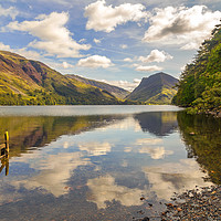 Buy canvas prints of Buttermere looking to Fleetwith Pike by Lenscraft Images