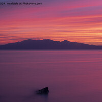 Buy canvas prints of Isle of Arran (Sunset) by Ryan Brown