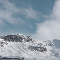 Buy canvas prints of Icelandic Snow Capped Mountain by Ryan Brown