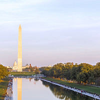 Buy canvas prints of Washington Monument and Reflecting Pool by Valerio Rosati
