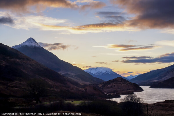 The Majestic Pap of Glencoe and Loch Leven Picture Board by Phill Thornton